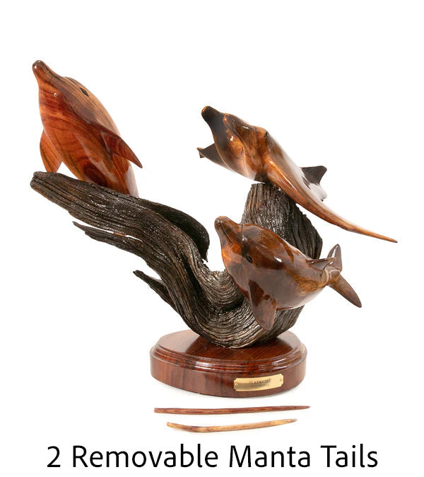 Wood Sculpture "Playmates" by Craig Nichols