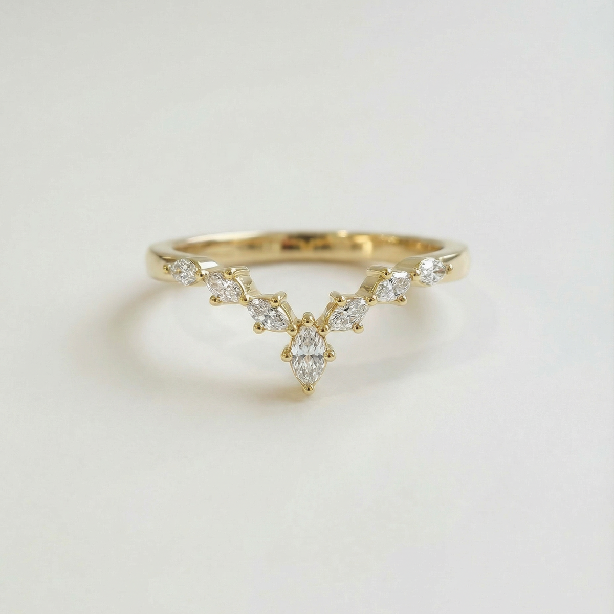 The V Ring | Marquise | Lab-Grown Diamond