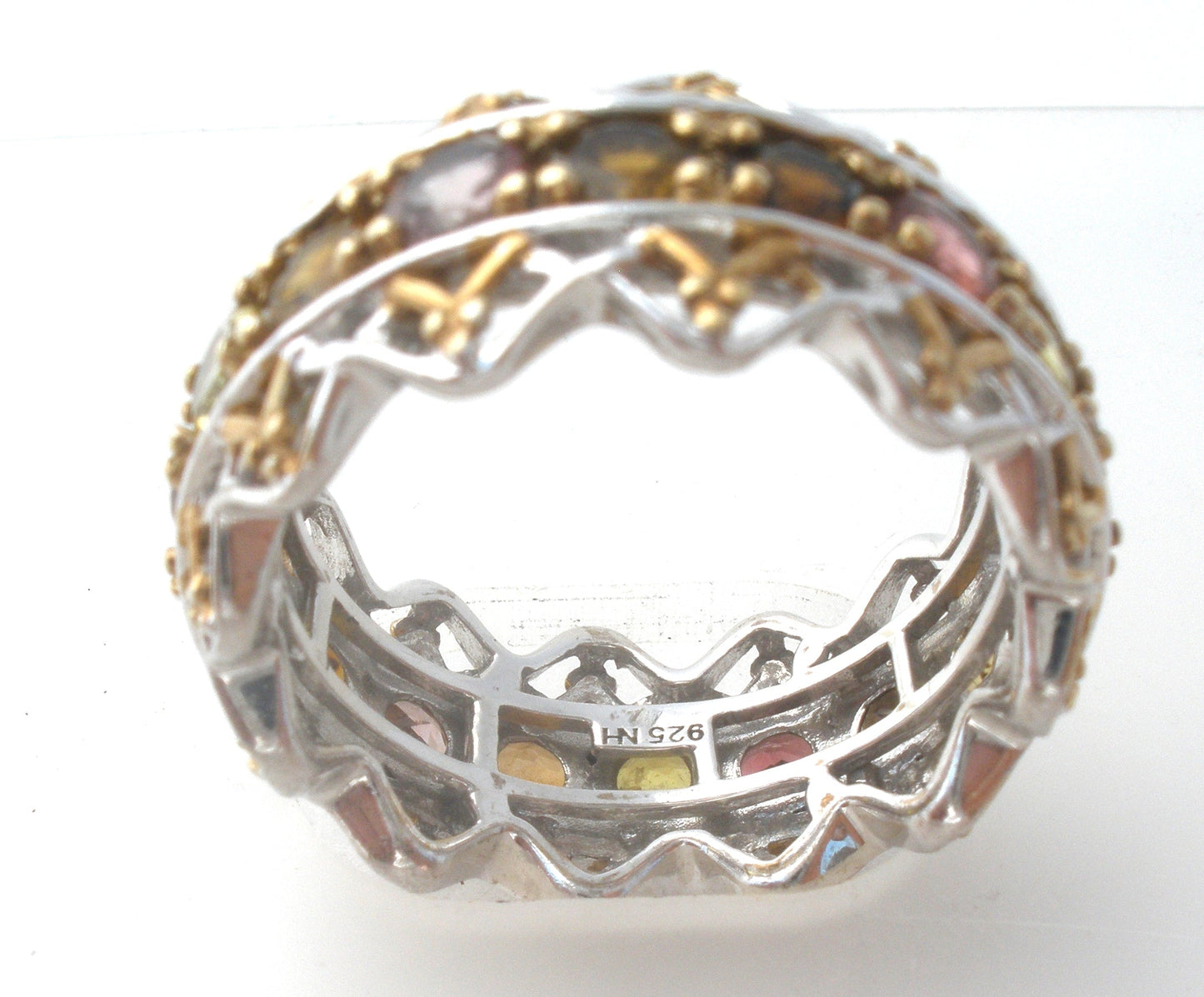 Michael Valitutti Multi Gemstone Ring Size 9