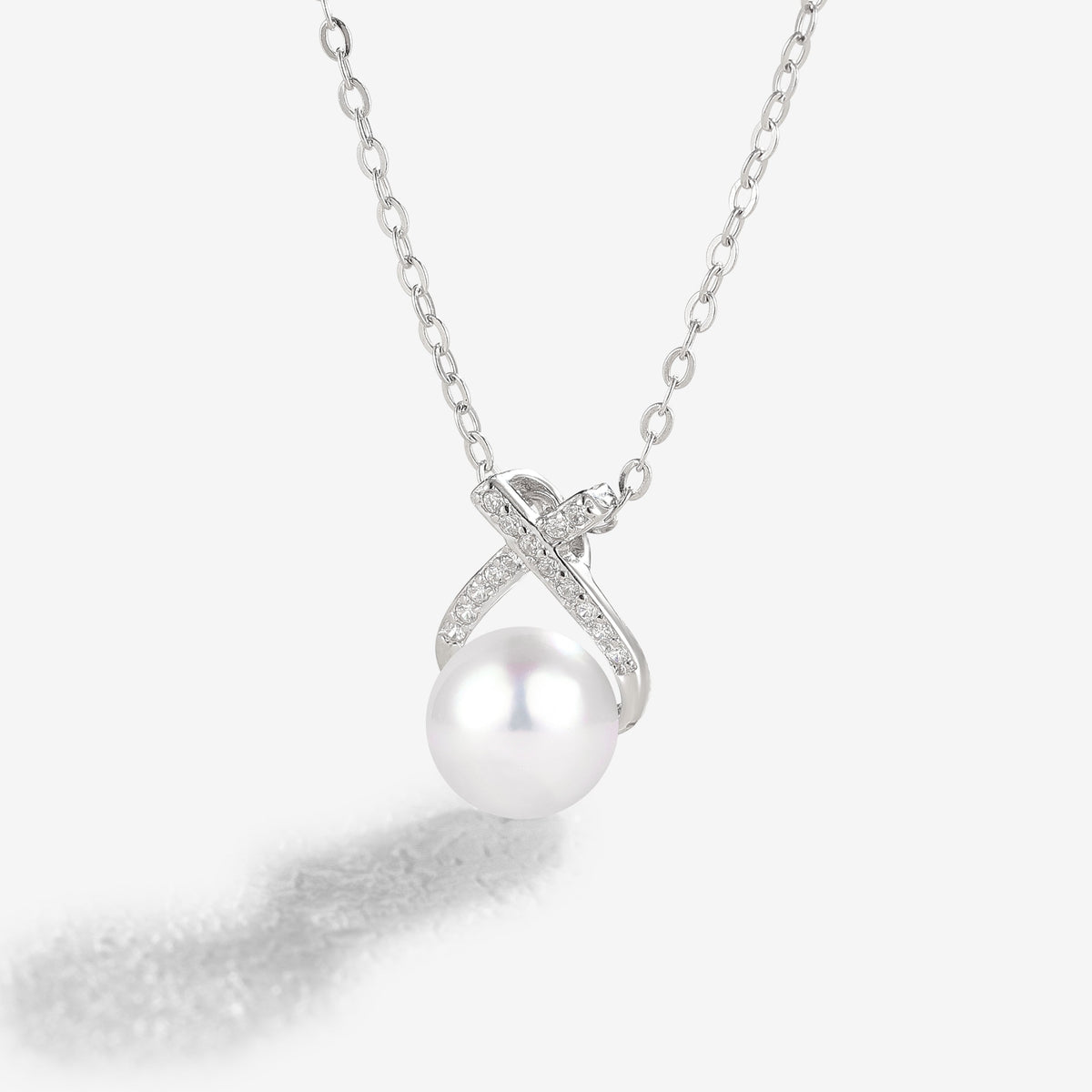Mobius 7.5 mm 16 inch  Akoya Pearl Necklace - Ready to Ship