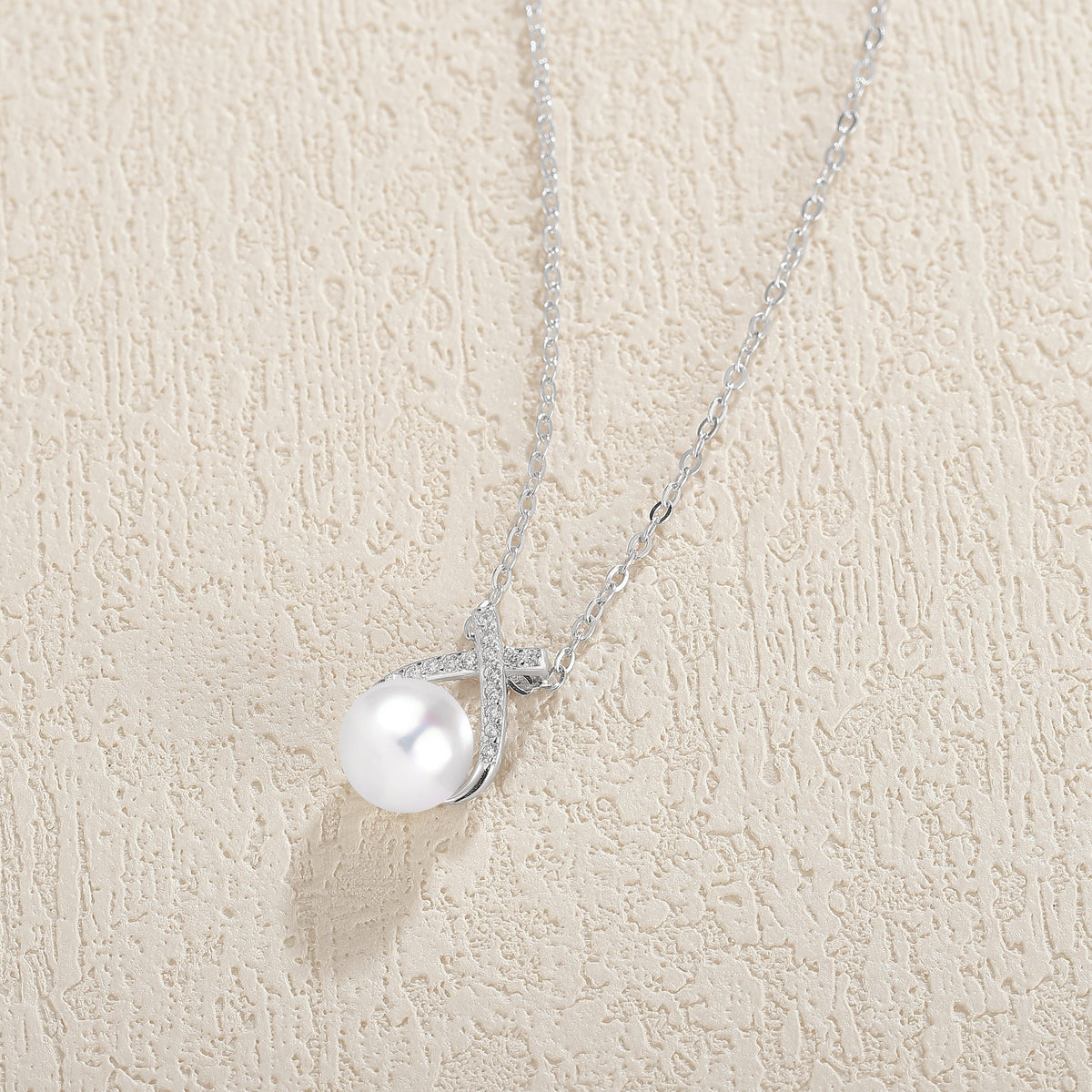 Mobius 7.5 mm 16 inch  Akoya Pearl Necklace - Ready to Ship