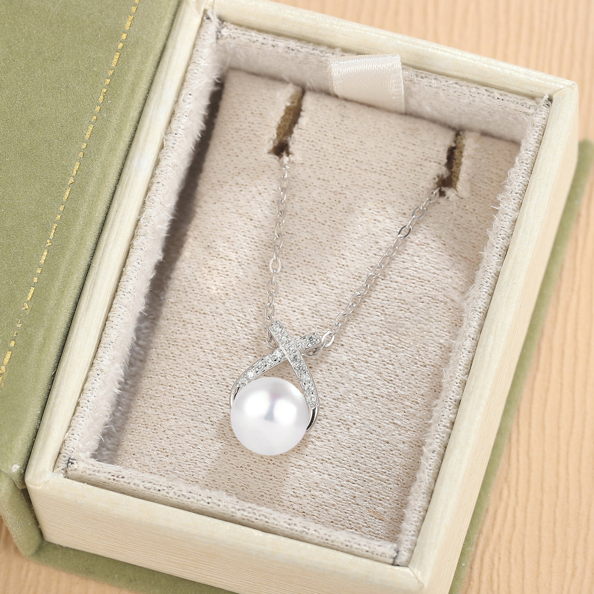 Mobius 7.5 mm 16 inch  Akoya Pearl Necklace - Ready to Ship