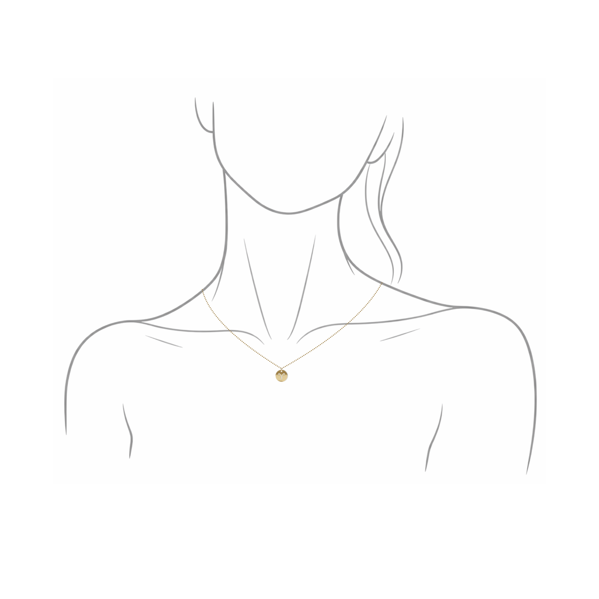 The Zodiac Necklace | Virgo | 14K Gold