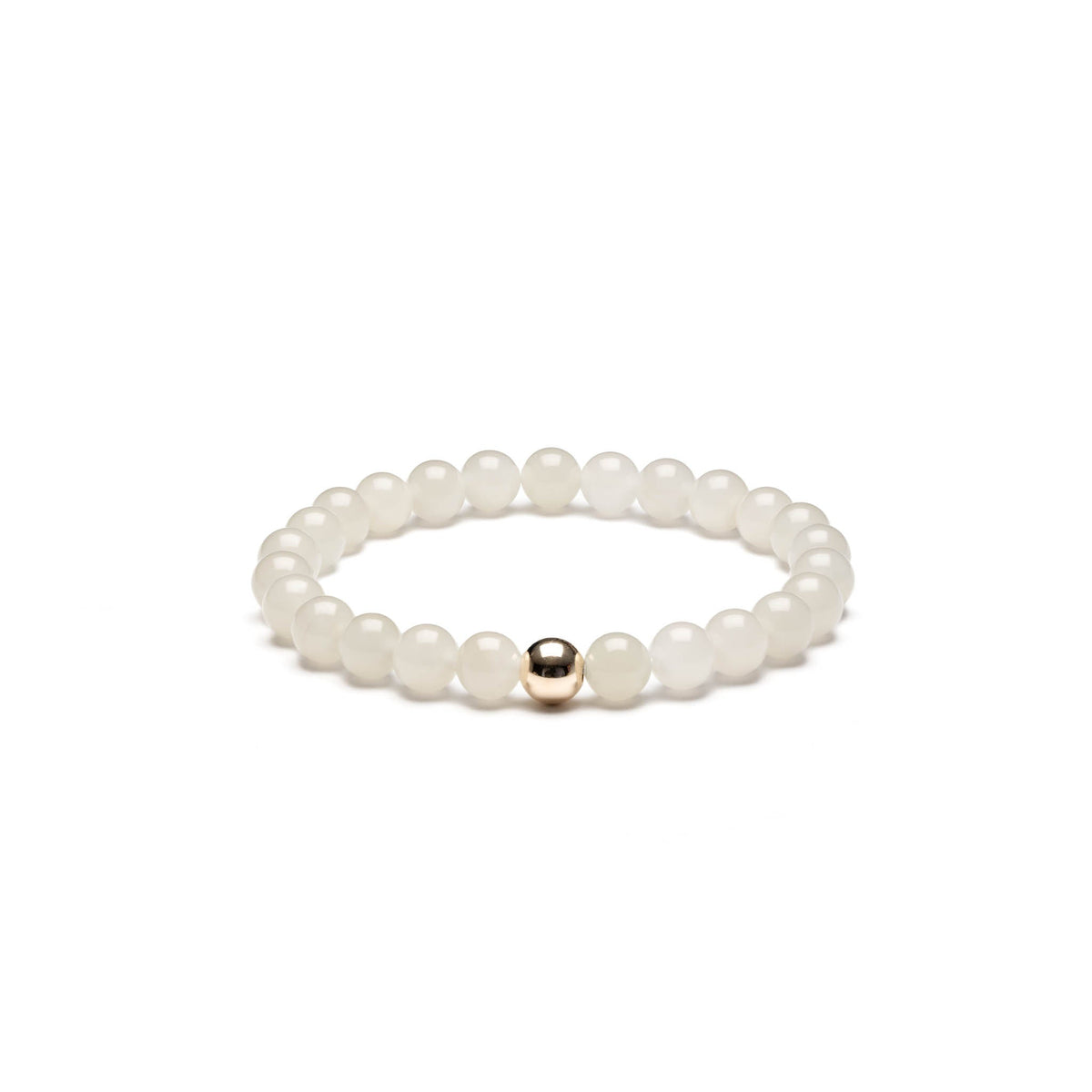 Moonlit Aura Flow Bracelet with Mutton Fat Jade