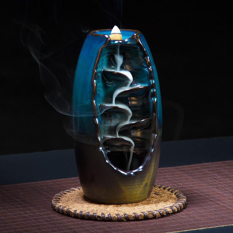 Waterfall Incense Burner for Relaxation and Cleansing