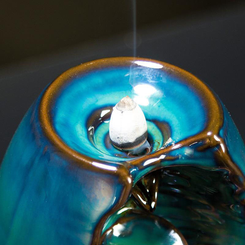 Waterfall Incense Burner for Relaxation and Cleansing