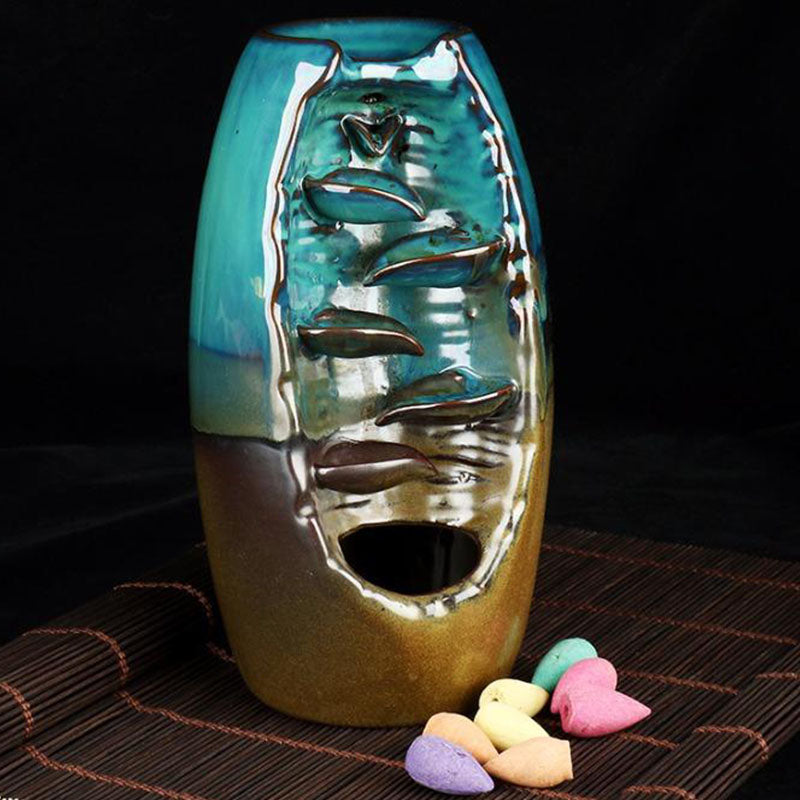 Waterfall Incense Burner for Relaxation and Cleansing