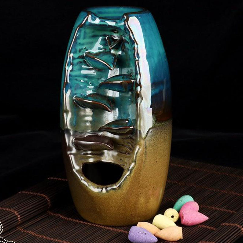 Waterfall Incense Burner for Relaxation and Cleansing