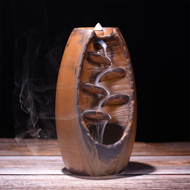 Waterfall Incense Burner for Relaxation and Cleansing