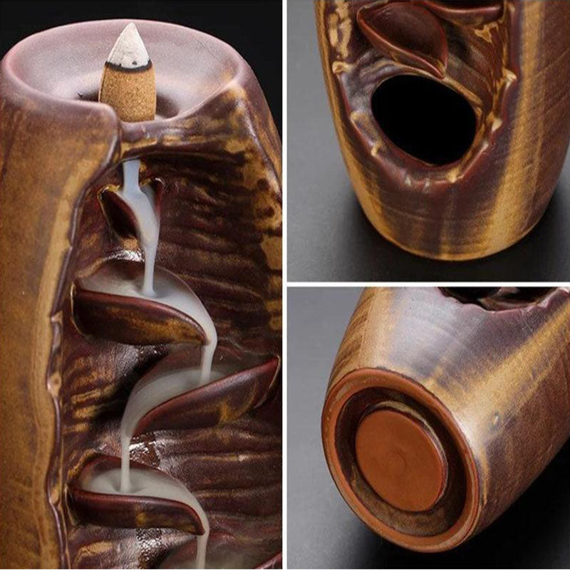 Waterfall Incense Burner for Relaxation and Cleansing