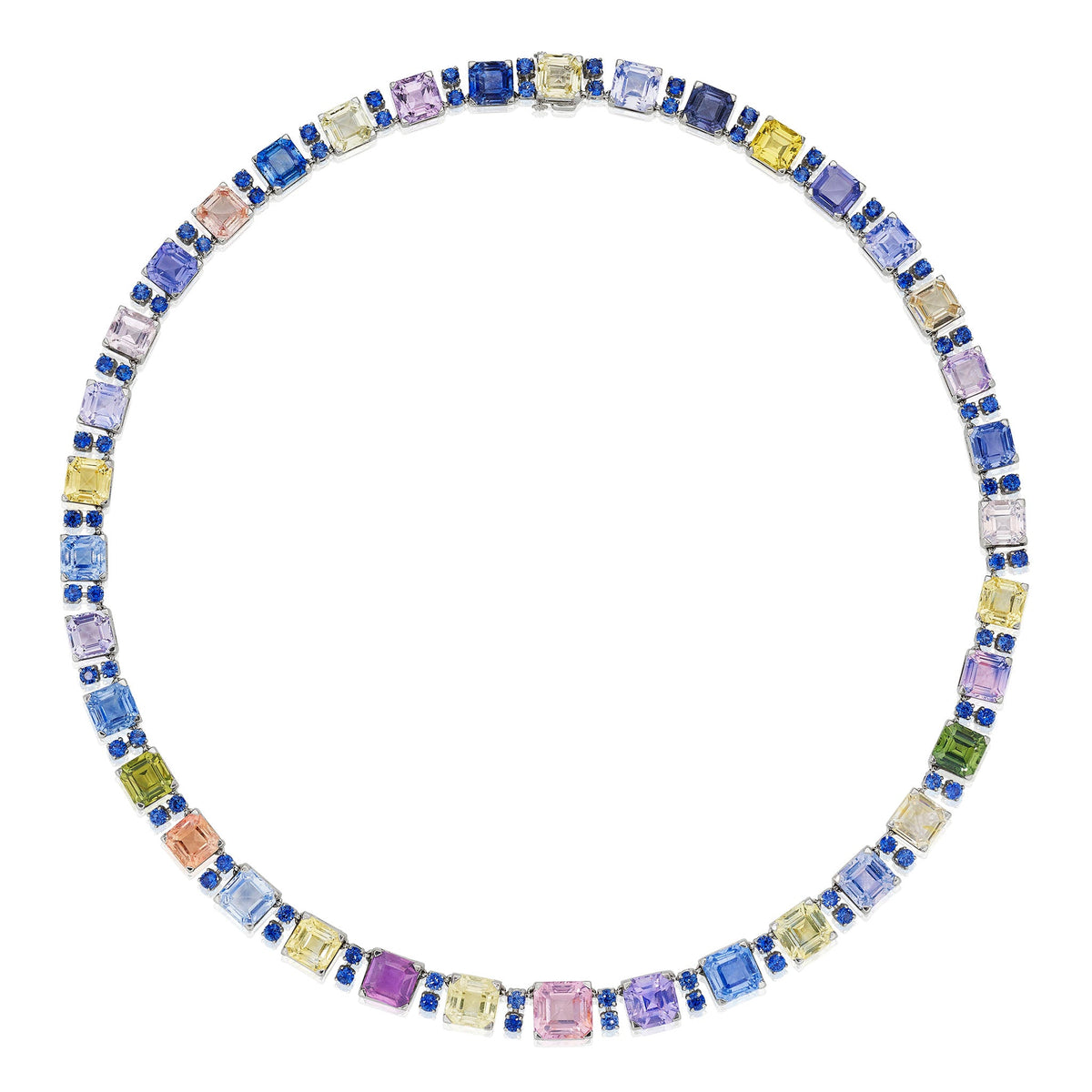 Oscar Heyman Multi-color Sapphire Necklace