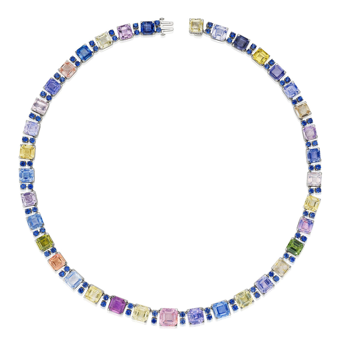 Oscar Heyman Multi-color Sapphire Necklace