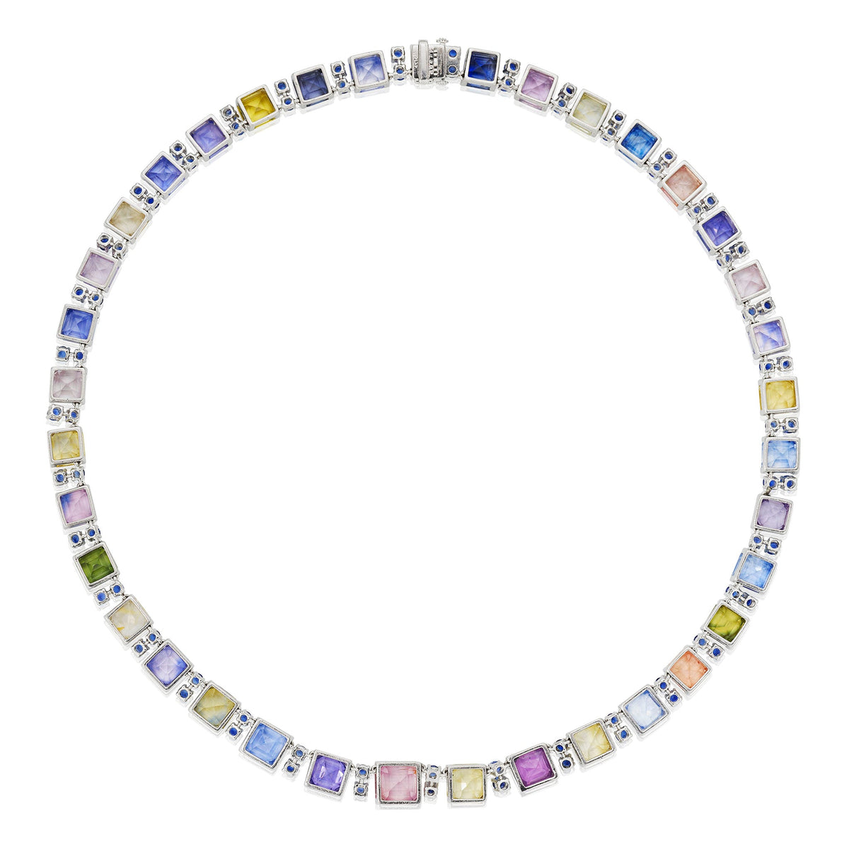Oscar Heyman Multi-color Sapphire Necklace
