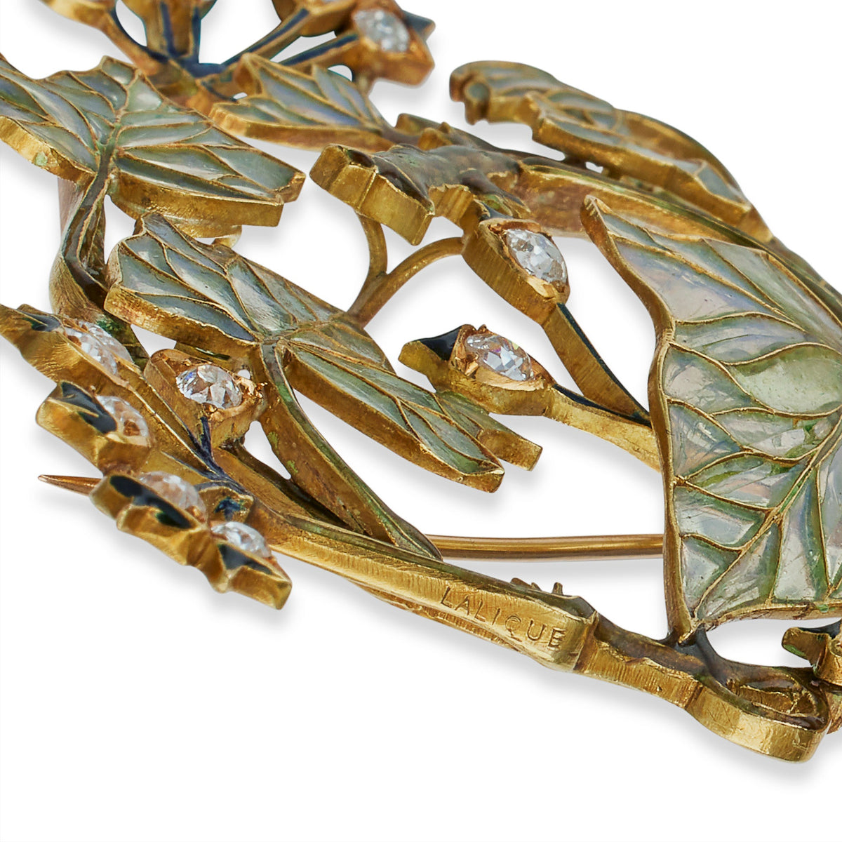 René Lalique "Ivy" Pendant Brooch/Necklace