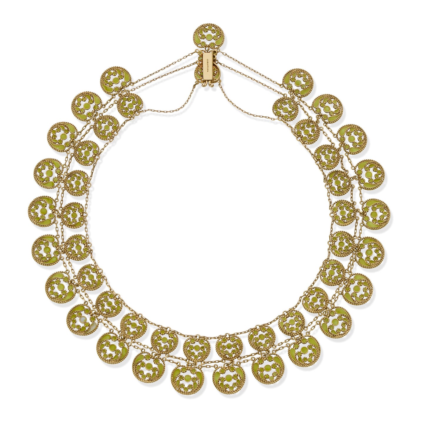 Louis Comfort Tiffany for Tiffany & Co. Enamel Necklace