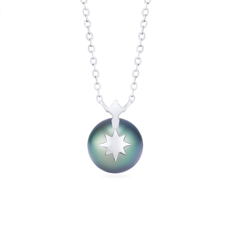 [Aisha] Moonrise Necklace in Tahitian Pearl