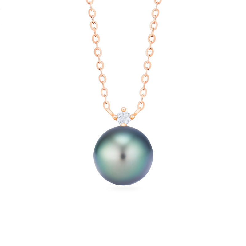[Aisha] Moonrise Necklace in Tahitian Pearl