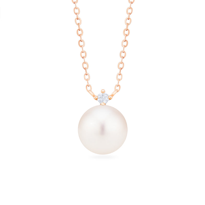 [Aisha] Moonrise Necklace in Akoya Pearl