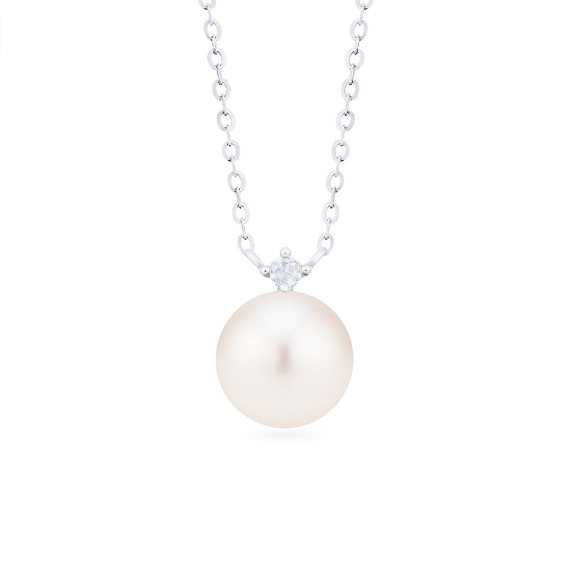[Aisha] Moonrise Necklace in Akoya Pearl