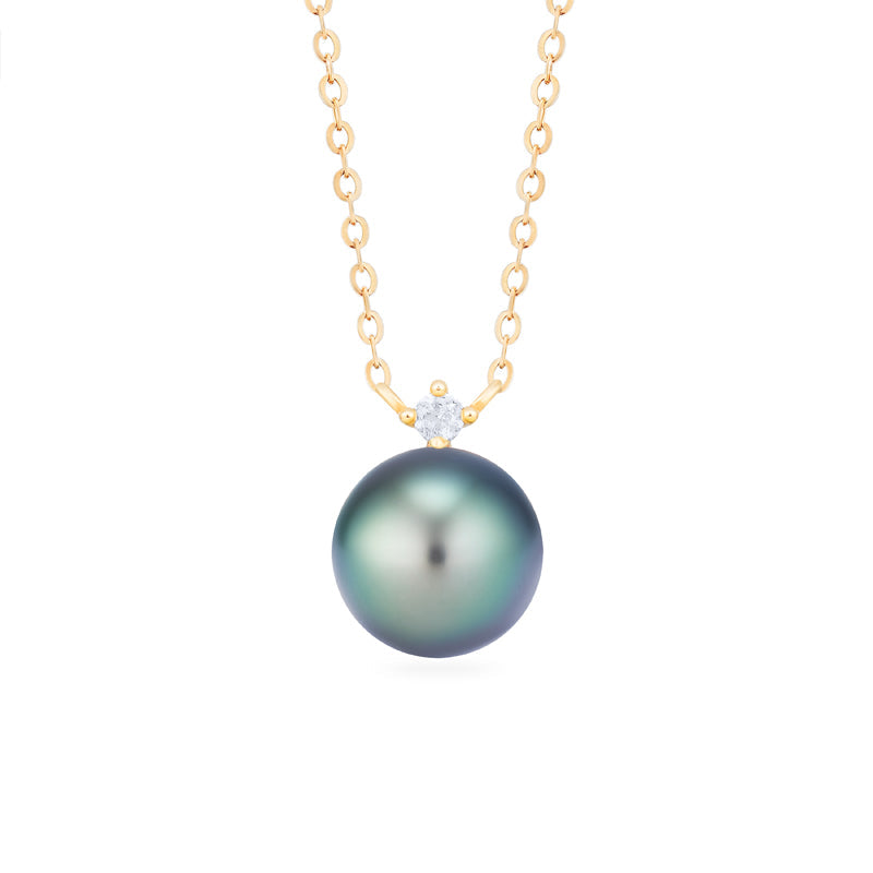 [Aisha] Moonrise Necklace in Tahitian Pearl