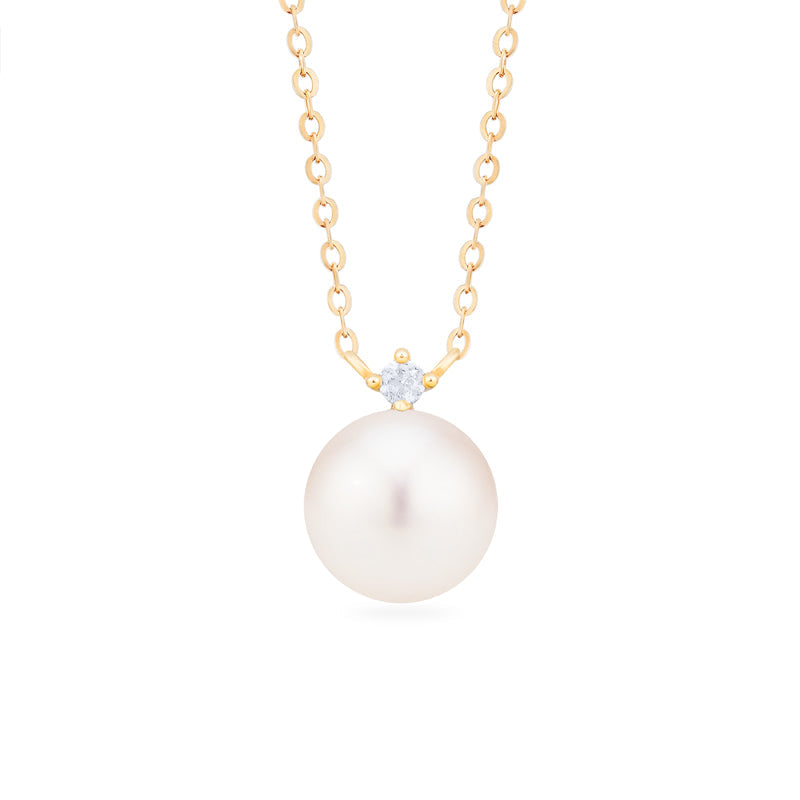 [Aisha] Moonrise Necklace in Akoya Pearl