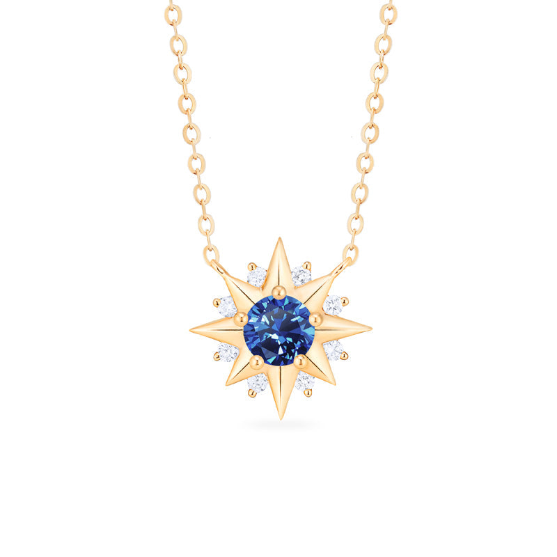 [Astra] Starlight Necklace in Lab Blue Sapphire