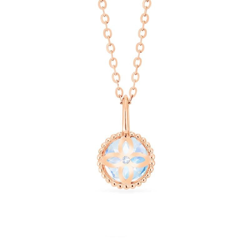 [Evelyn] Vintage Classic Crown Necklace in Moonstone