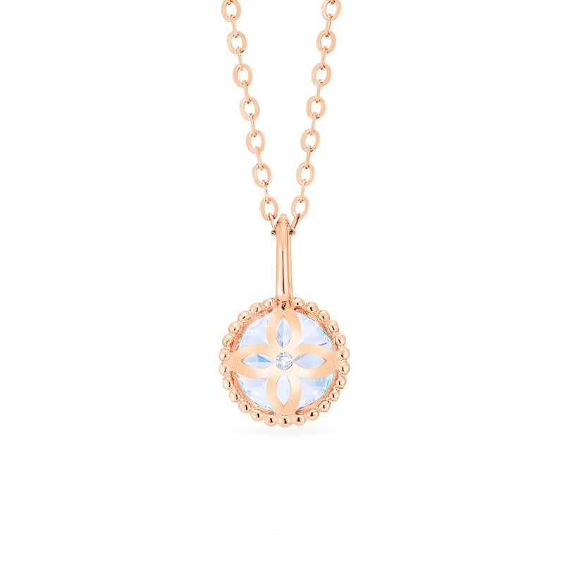 [Evelyn] Vintage Classic Crown Necklace in Moissanite