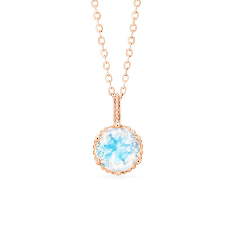 [Evelyn] Vintage Classic Crown Necklace in Moonstone