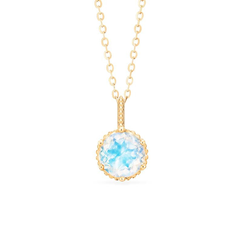 [Evelyn] Vintage Classic Crown Necklace in Moonstone