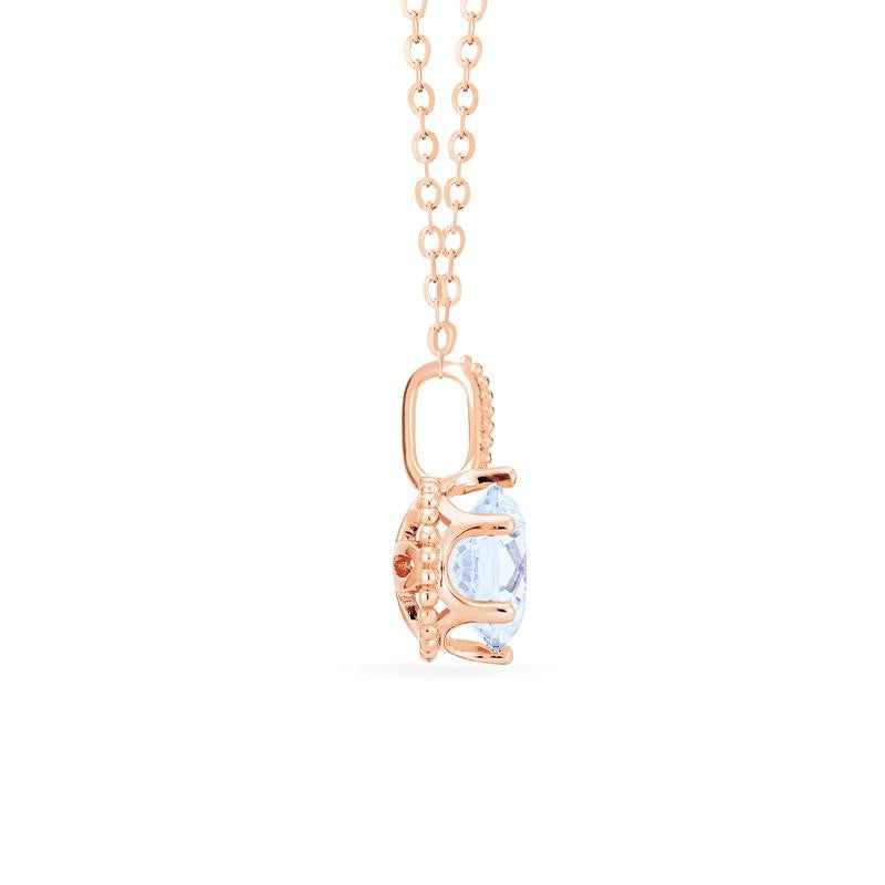 [Evelyn] Vintage Classic Crown Necklace in Moissanite
