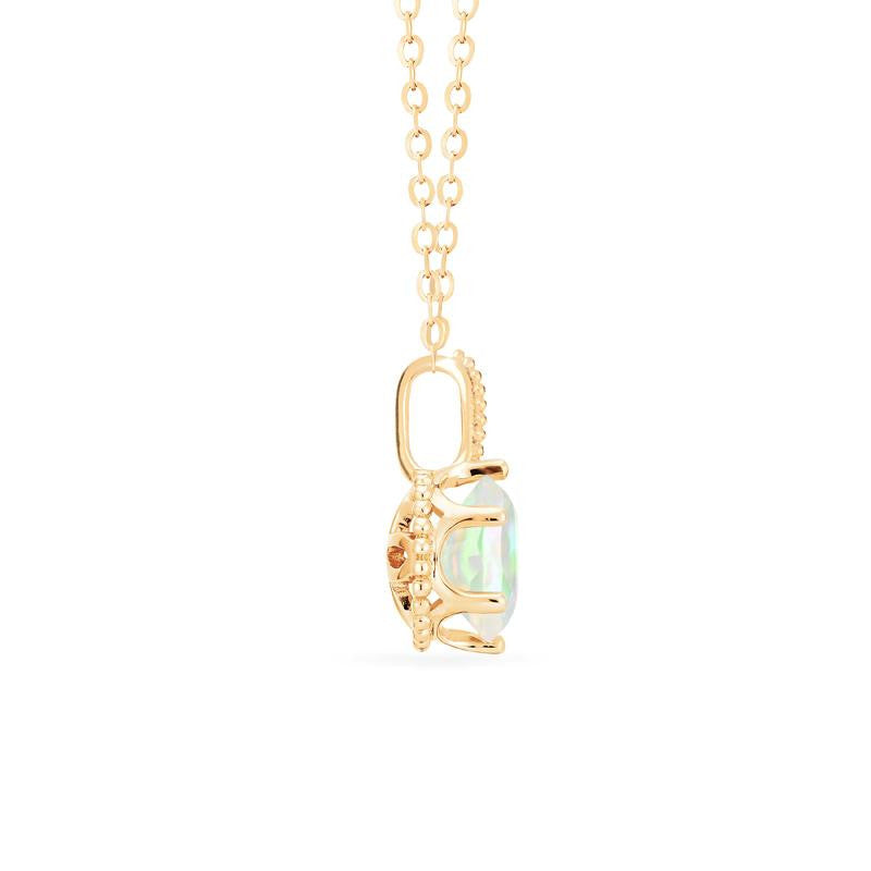 [Evelyn] Vintage Classic Crown Necklace in Opal