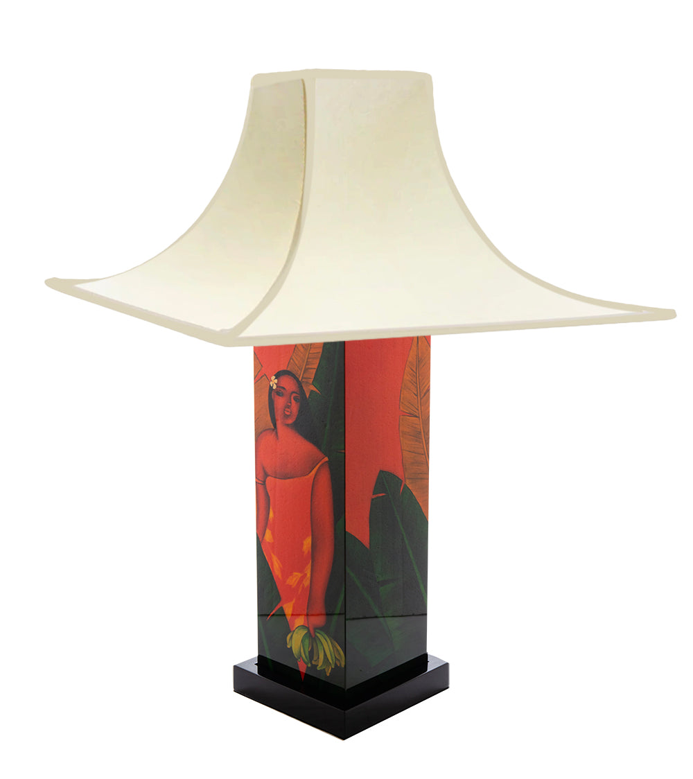 Picking Bananas Table Lamp by Tim Nguyen