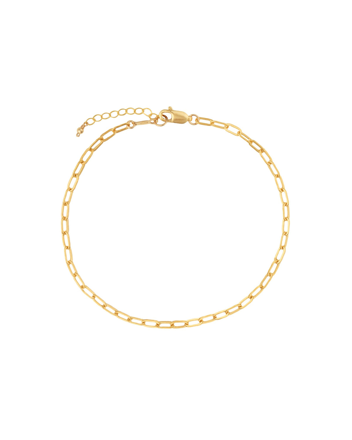 Paperclip Chain Anklet | Small