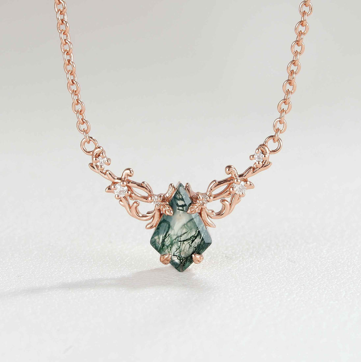 Nature Inspired Vines Moss Agate Collection