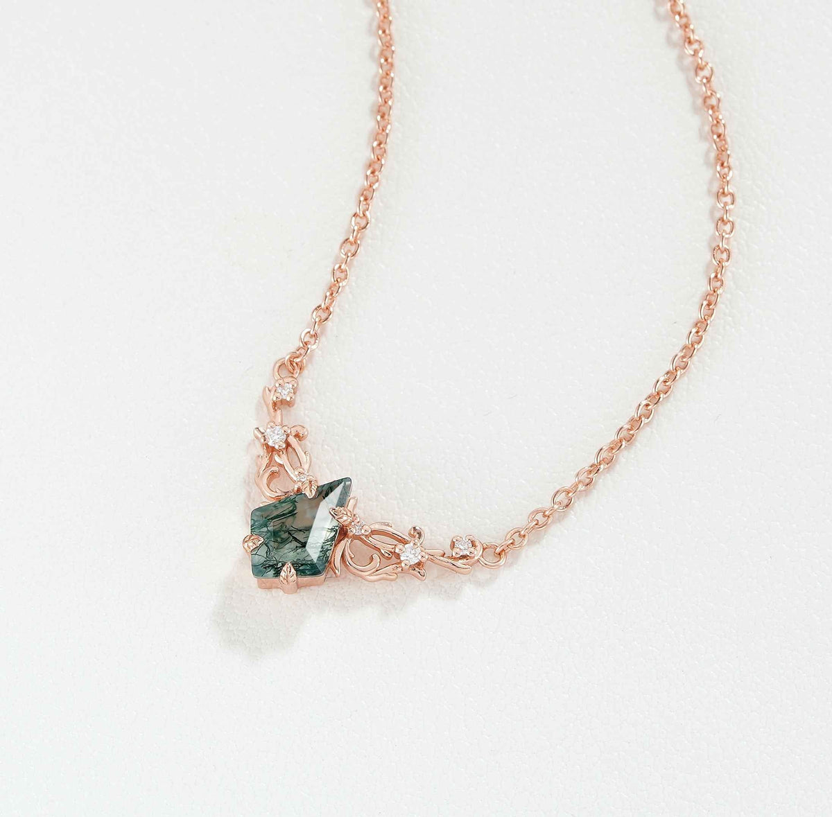 Nature Inspired Vines Moss Agate Collection