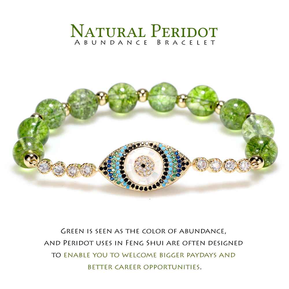 Natural Peridot Abundance Bracelet