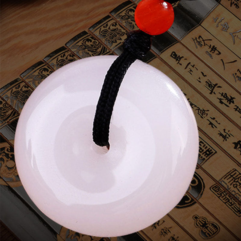 Natural White Jade Purity Necklace