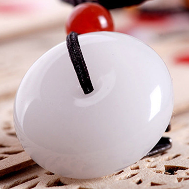 Natural White Jade Purity Necklace