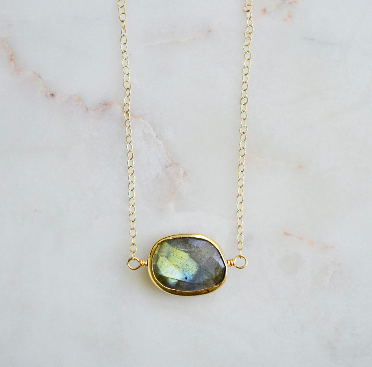 Celeste Necklace: Labradorite
