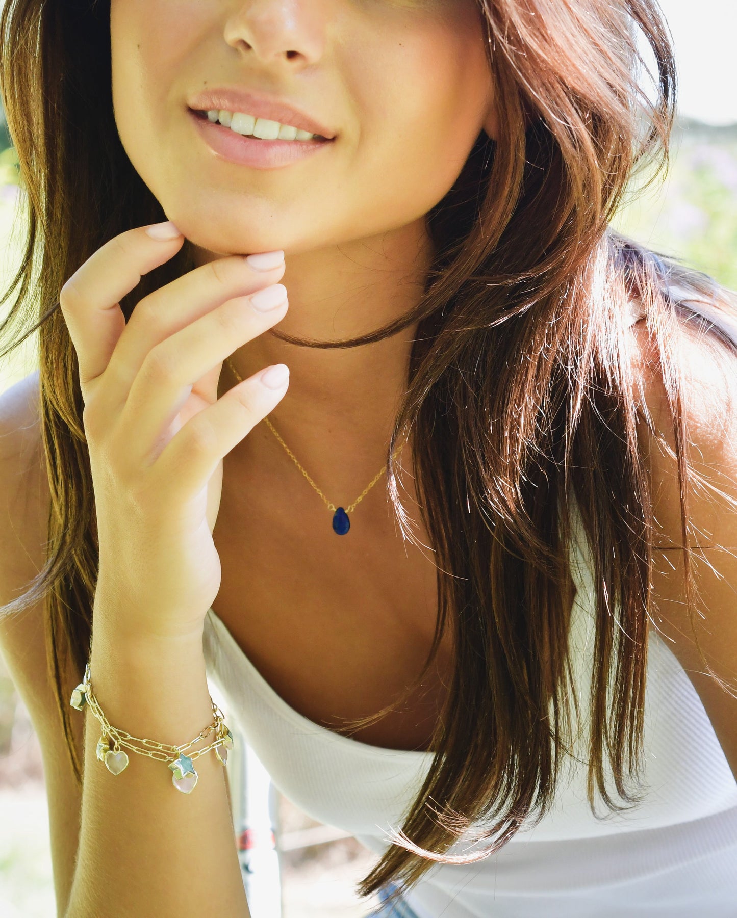 Lumi Star Bracelet: Amazonite