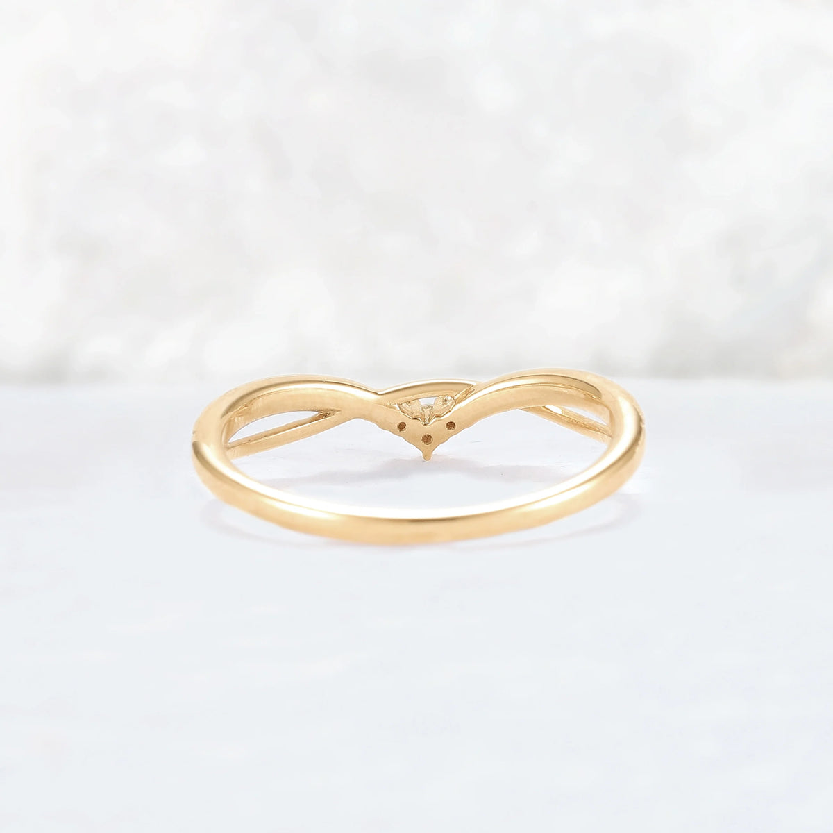 Nature Inspired Leaf Patterns and Vines Stacking Ring