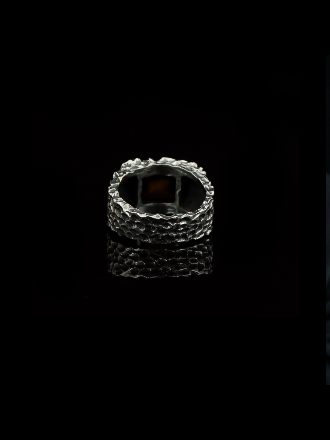 Tiger Eye Forge Ring – 925 Sterling Silver