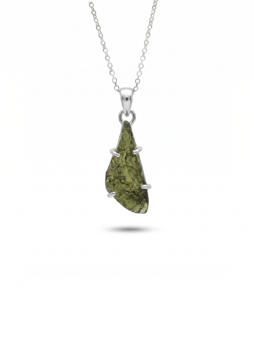 Moldavite pendant, moldavite rough pendant, 100% authentic with certified gemstone, handmade silver pendant, gift for loved ones