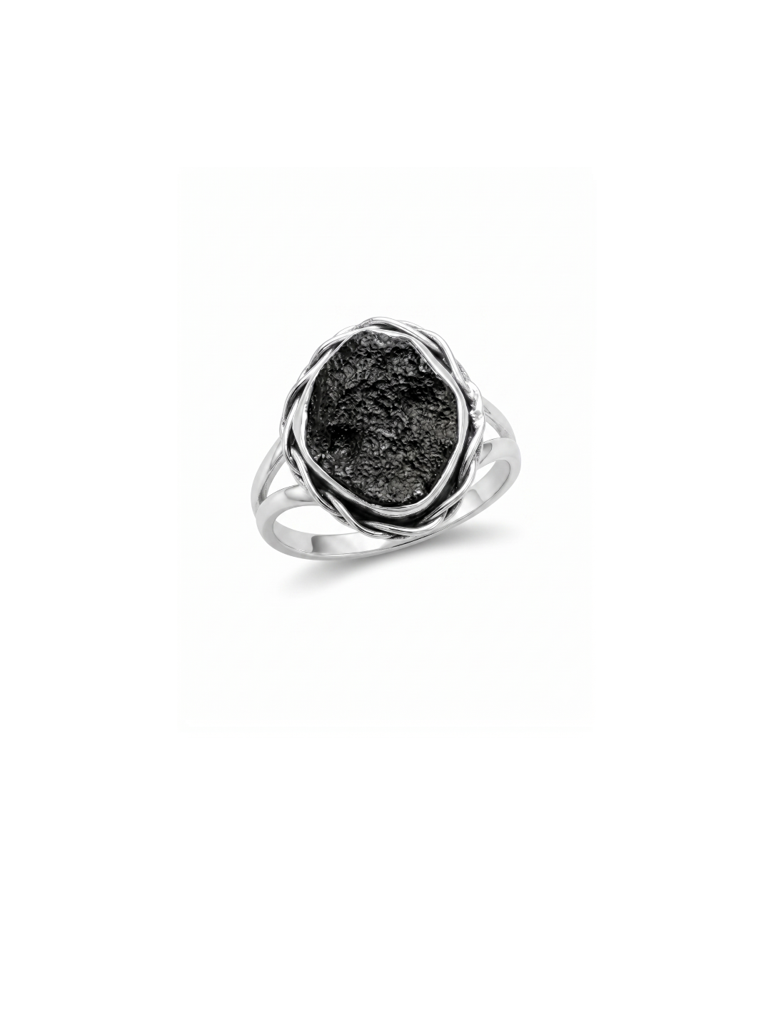 Moldavite Ring,925 Solid Sterling Silver Ring, Raw Stone Moldavite, Genuine Czech Republic Moldavite Gemstone Ring, Gift For Mom