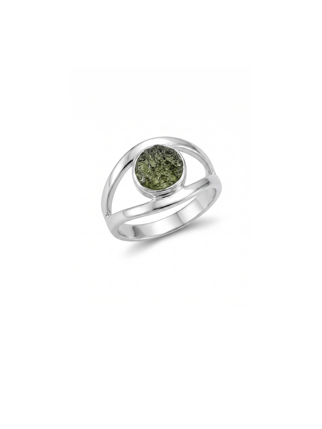Moldavite Ring,925 Solid Sterling Silver Ring, Raw Stone Moldavite, Genuine Czech Republic Moldavite Gemstone Ring, Gift For Mom