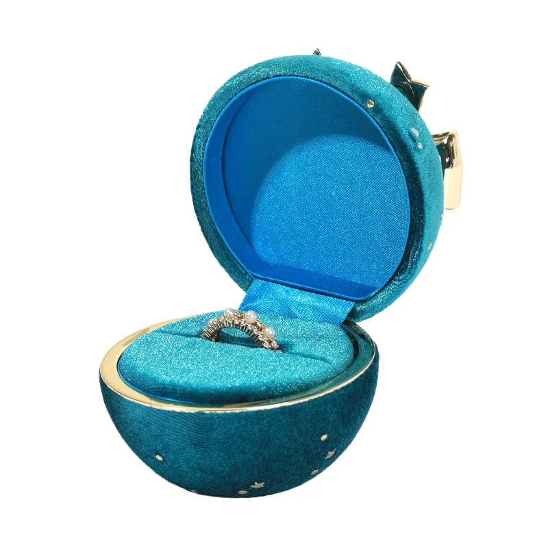 Romantic Spherical Bow-knot Jewelry Box for Ring and Necklace