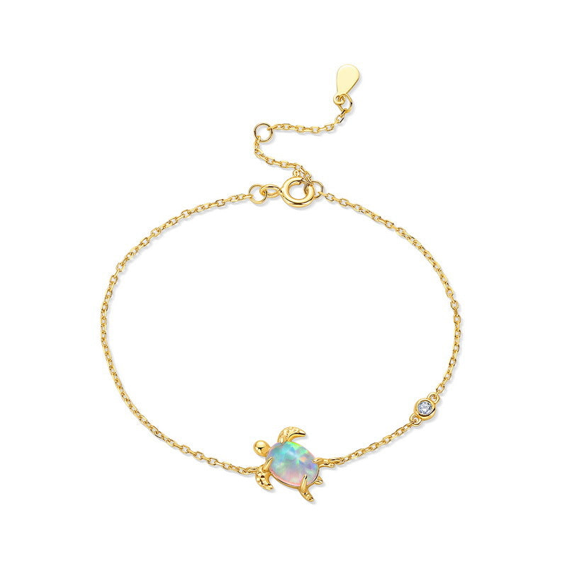 Ocean Series Turtle Bracelet â€?Cute & Versatile Synthetic Opal Jewelry
