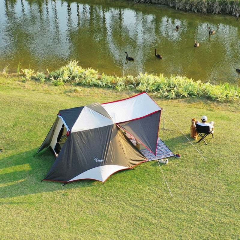 Vidalido CABIN PLUS Series Automatic Cabin Style Tent Portable Lightweight Folding for 4-6 Person Family Shed Leisure Quick Opening Sunshade Tent