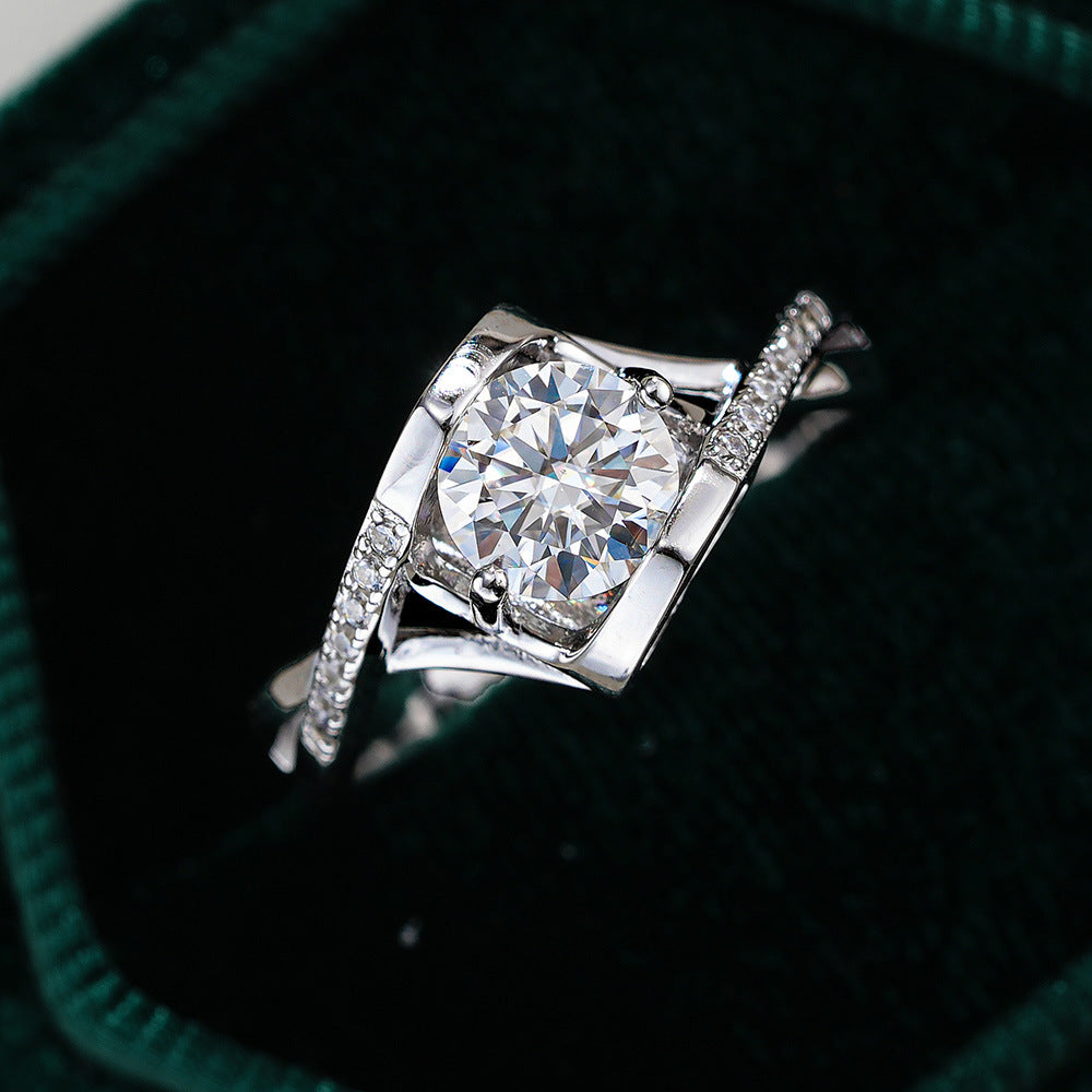 Arms of Angel  Moissanite Wedding Engagement Ring